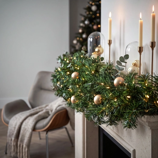 Warm white light for festive comfort