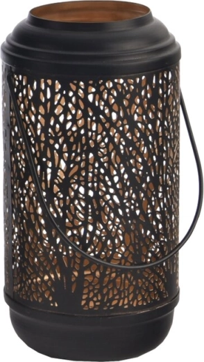 Metal candle holder TREE black/gold