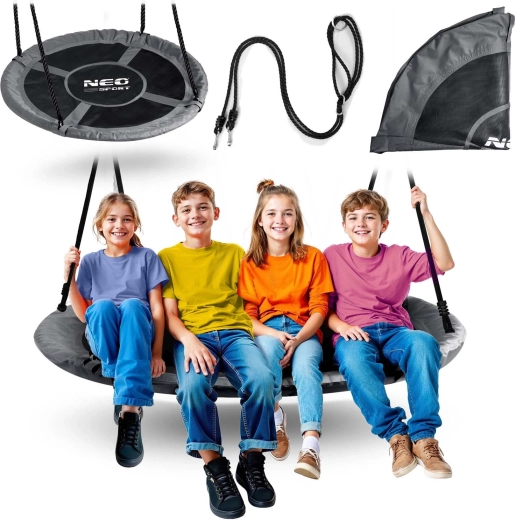 Šūpošanās aplis “bociana ligzda” NEO-SPORT Swingo 120 cm