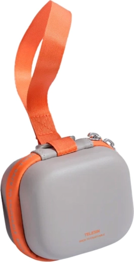 Telesin DisAdv EVA universal mini carrying case for an action camera, grey-orange