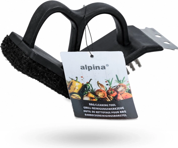 Grila tīrīšanas birste 3 vienā