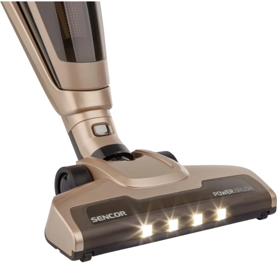 LED nozzle with motorized brush