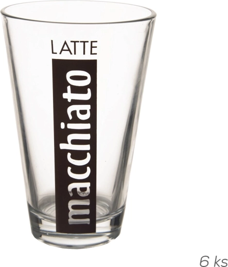 Latte macchiato glāzes 300 ml, 6 gab.