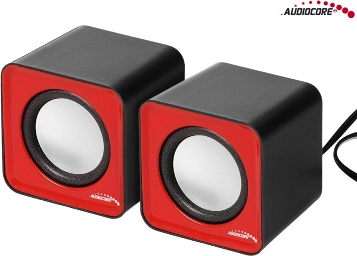Audiocore AC870R datora skaļruņi 6 W USB (sudrabmelni)