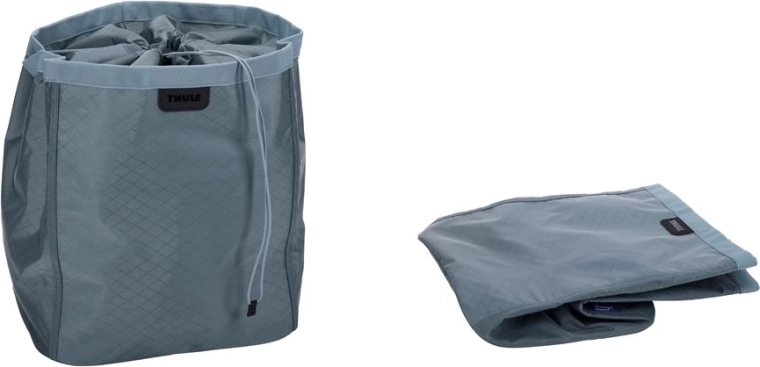Stands upright and folds easily