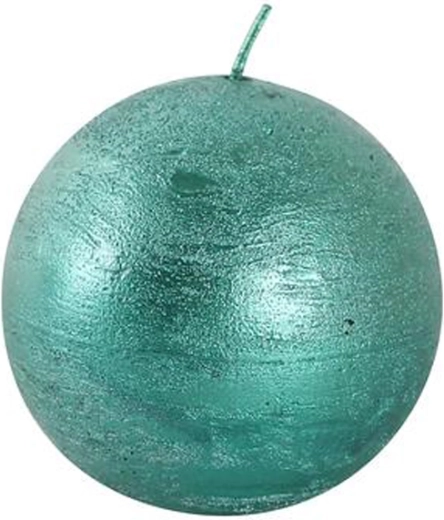 Rustic round candle 8 cm – Green Provence