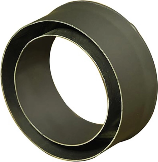 Flue reducer for chimney 180/150 mm, length 80 mm, thickness 1.5 mm, black