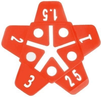 Zvaigznītes distancējošie elementi šuvēm 1–3 mm