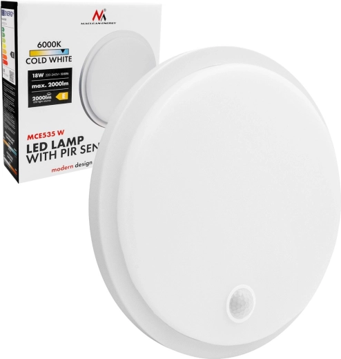 LED lampa ar PIR kustības sensoru Maclean MCE535 – 1 gab.