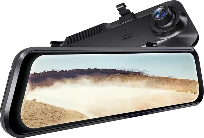 WOLFBOX G850 Pro auto videoreģistrators ar spoguli un 1080p aizmugurējo kameru