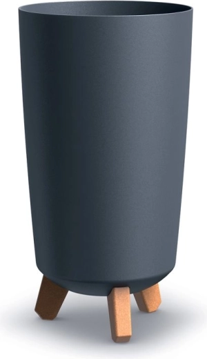 Puķu pods Gracia Tubus Slim 19,5 cm antracīta krāsā