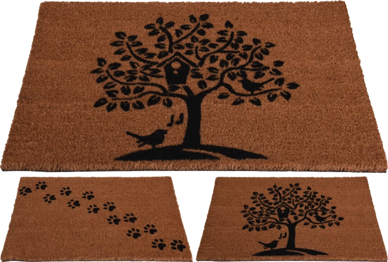 Kokosa durvju paklājiņš 40 × 60 cm – dekoru mikss