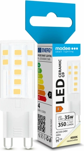 LED spuldze G9 3,5 W neitrāli balta MODEE LIGHTING Ceramic