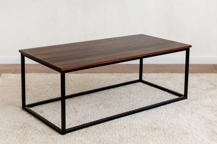 Lofta stila kafijas galdiņš 110 × 55 × 43 cm