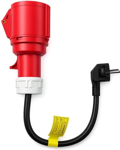 Barošanas adapteris CEE 16A 5P uz Schuko 230 V EV lādētājiem