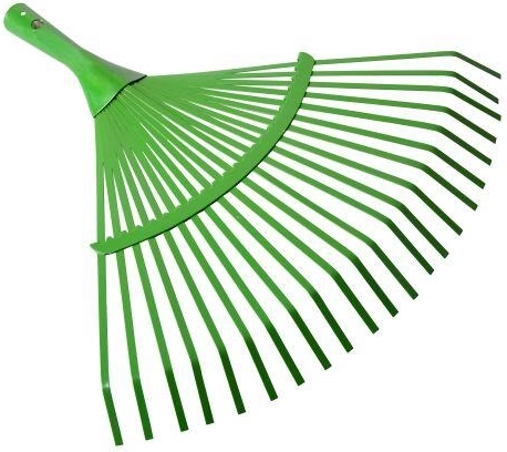 Swedish spring-tine rake head (without handle)