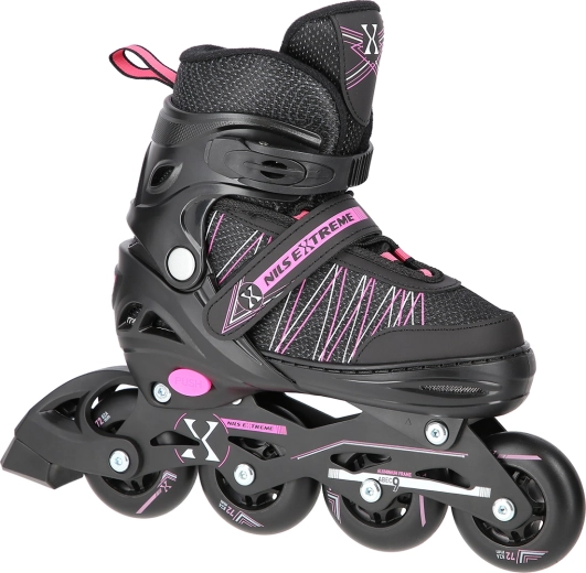 Skrituļslidas un ledus slidas 2in1 NILS Extreme – Rozā