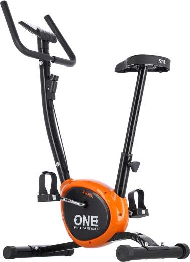 Mehāniskais velotrenažieris ONE FITNESS RW3011 melni–oranžs
