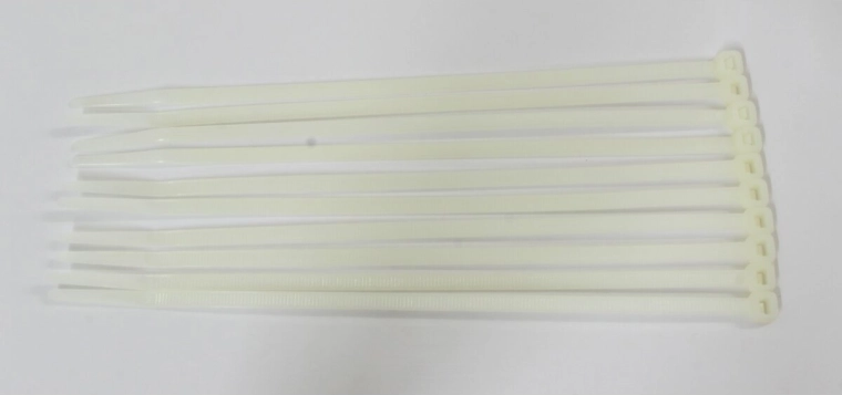 White Cable Ties 195 × 4.7 mm, 10 Pieces