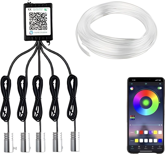 Ambientais LED RGB automašīnas salona apgaismojums RENEW FORCE