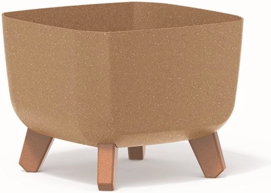 Puķu pods Gracia Square Eco Wood 24 × 24 cm naturo