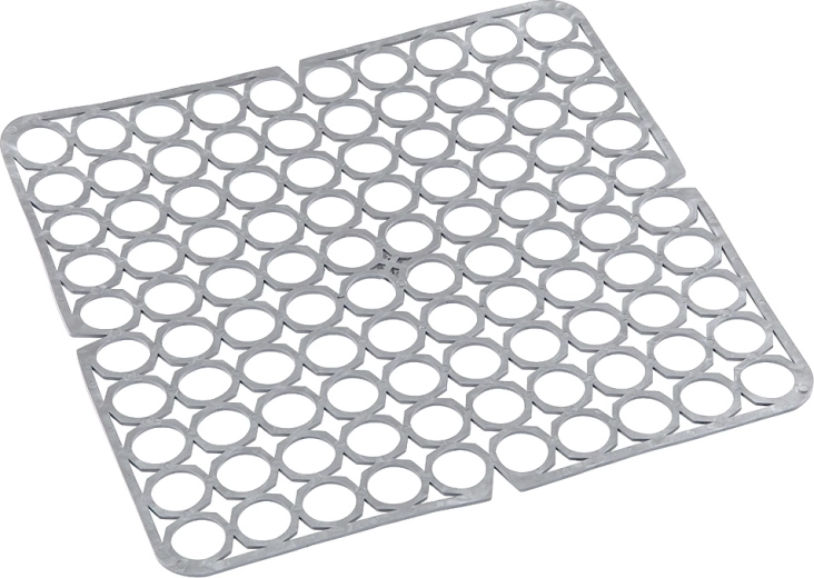Elastic sink grid for the basin 27.5 × 27.5 cm, silver-grey