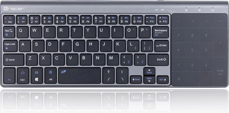 Bezvadu tastatūra ar skārienpaliktni TRACER EXpert 2,4 GHz