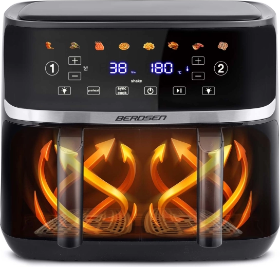 Jaudīga karstā gaisa cirkulācija un 8 programmas
