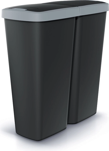 Atkritumu tvertne Prosperplast Compacta Q Duo 50 l ar dubulto vāku