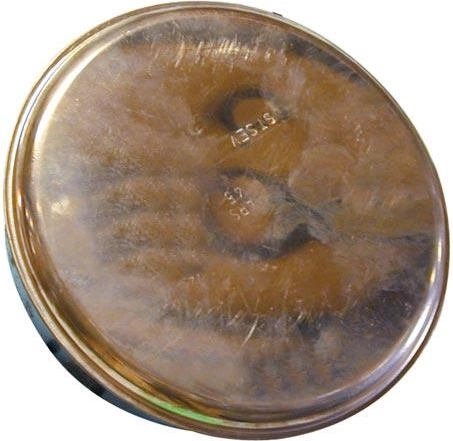 Smoke flue cover cap 132 mm copper