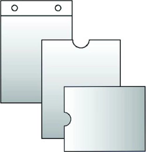 Caurspīdīgs vāks darba laika kartēm 100 × 220 mm, 120 mikroni