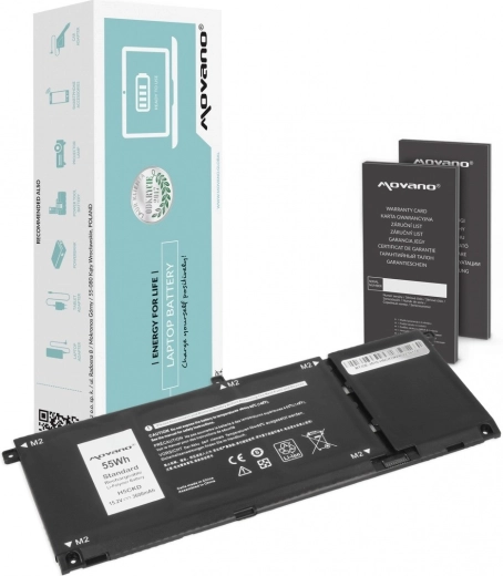 Movano H5CKD Battery for Dell Inspiron 5400, 5401, 5402, 5406, 5501 and 5508, 3600 mAh, 55 Wh