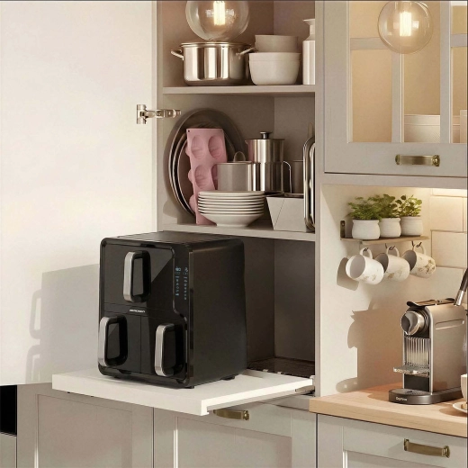 Kompakts novietojums un dual-zone jauda 2800 W