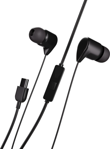 Maxell BASS 13 Earphones with USB-C Connector, Black