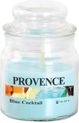 Aromātiskā svece stiklā Provence Blue Cocktail 24 stundas