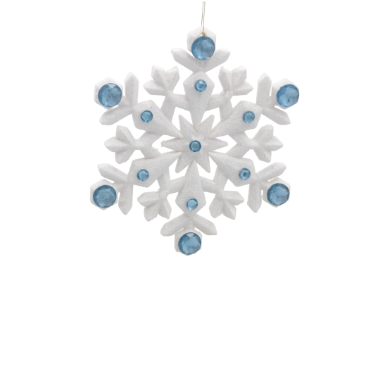 Sparkling snowflake motifs