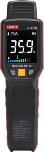 Uni-T UT377B Moisture Meter for Wood and Building Materials