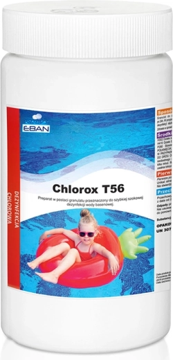 Chlorox T56 granules 1 kg for shock disinfection of pool water