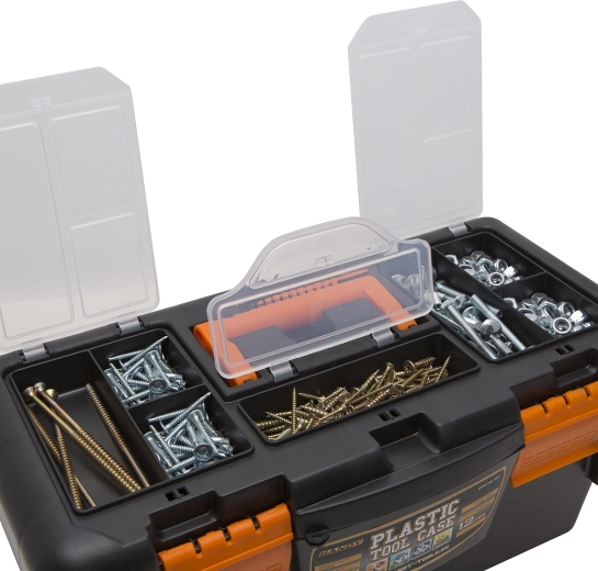 Organized organizer in the lid