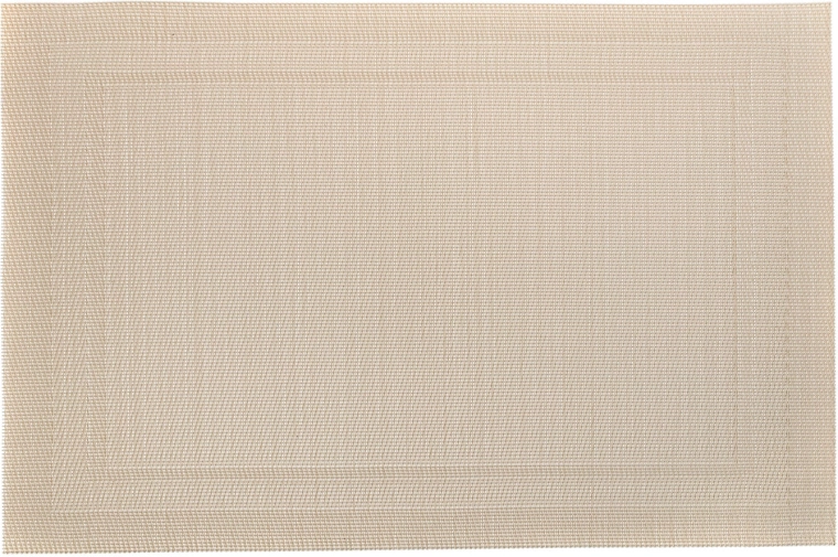 RECTANGLE placemat cream 45 × 30 cm PVC/PES