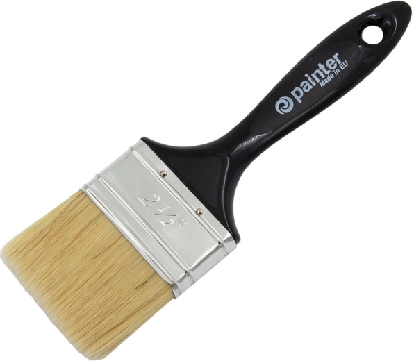 Flat paint brush 2.5″ with plastic handle