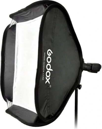 Godox foldable softbox 80 × 80 cm with S bracket and Bowens mount