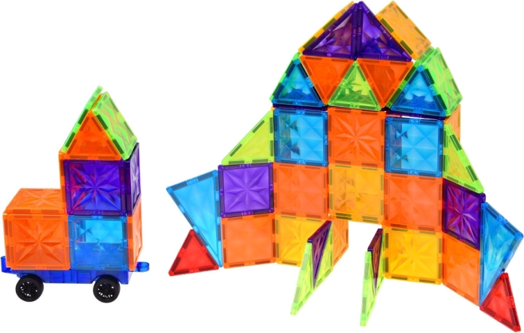 Magnetic connections and wheeled chassis