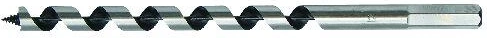 Auger wood drill bit 10 × 300 mm with hex shank