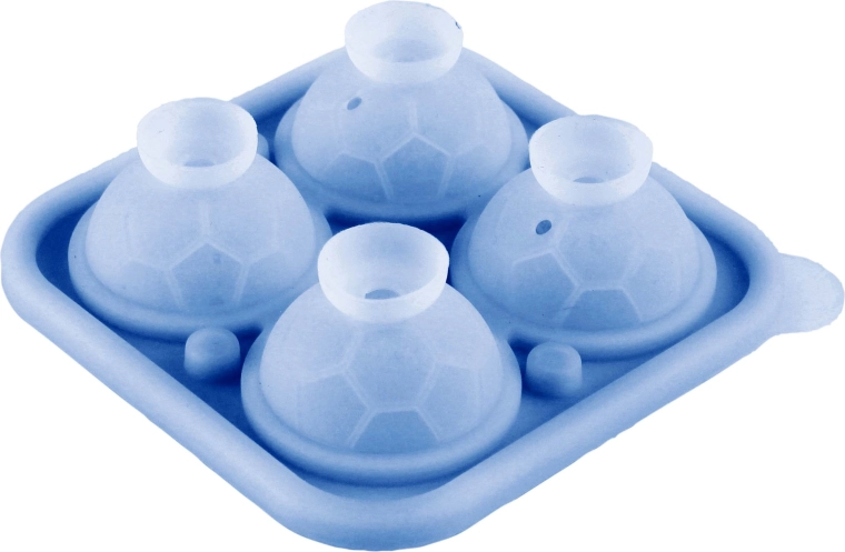 Silikona ledus forma – 4 apaļi ledus kubi (bumbas)