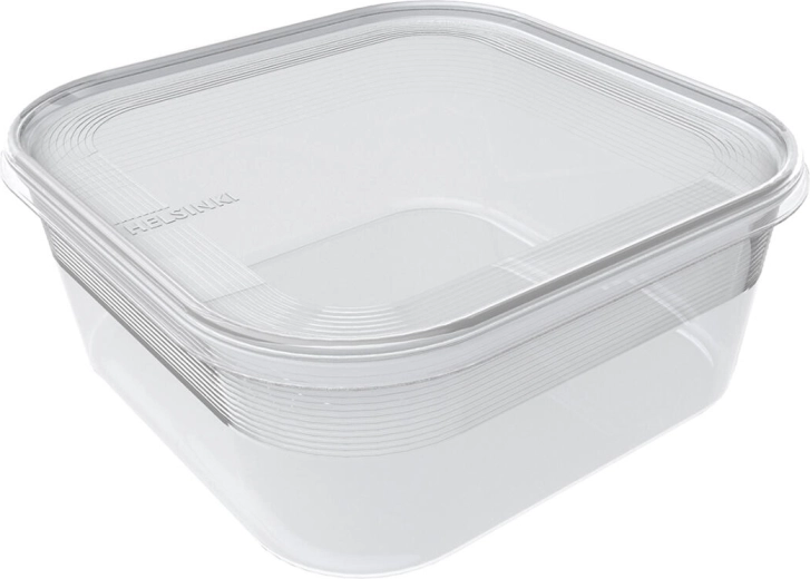 Kvadrātveida trauks HELSINKI 1,8 l, plastmasas ar vāku