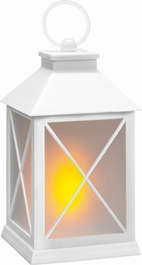 Solight balta LED Ziemassvētku laterna ar taimeri