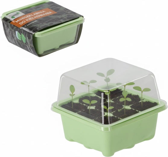 Mini Greenhouse for Germination with 9 Cells