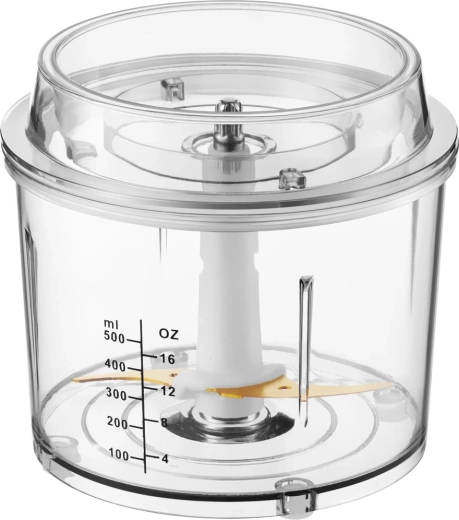 Transparent bowl with lid