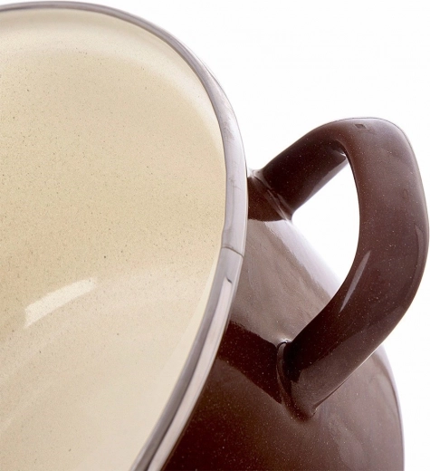 Health-safe enamel and easy cleaning